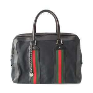 Gucci Sherry Boston Bag Tote Black
